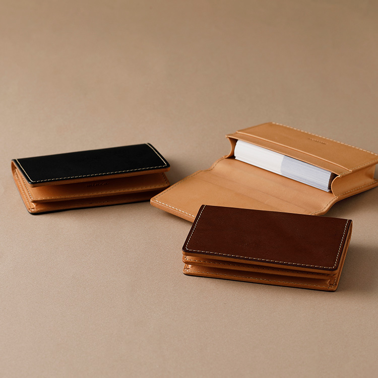 minca】栃木レザー 名刺入れ | 藤巻百貨店