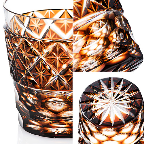 薩摩びーどろ工芸】薩摩切子 薩摩ブラウン オールド | 藤巻百貨店