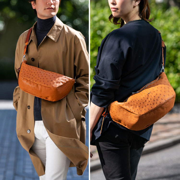 HMAEN】ボディバッグ「ZEPPELIN」オーストリッチモデル | 藤巻百貨店