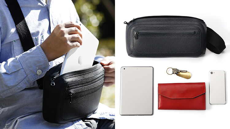 NAOTO SATOH】スクエアボディバッグ／マイクロスクエアボディバッグ