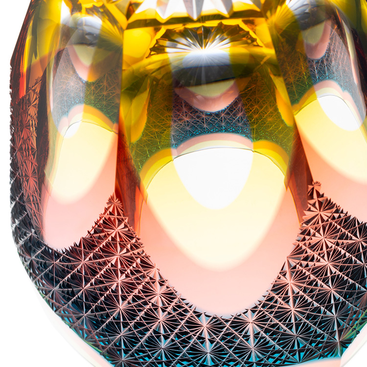 大阪切子 安田ガラス工房】切子盃「一天」 | 藤巻百貨店