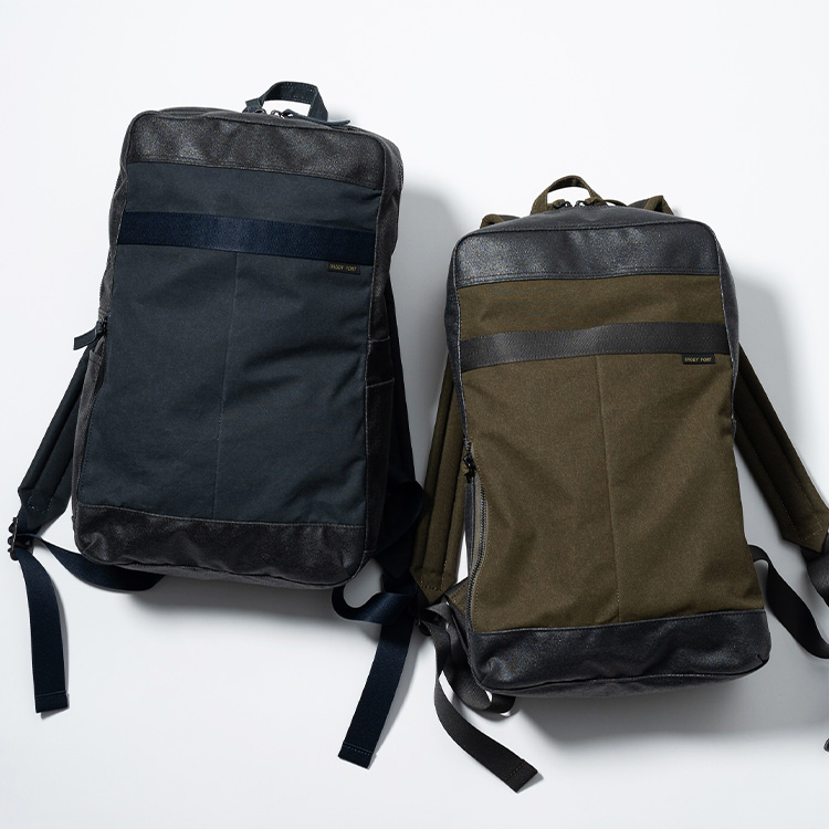 BAGGY PORT】10oz シェルターダック×幌帆布リュック | 藤巻百貨店