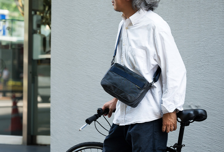 BAGGY PORT】10oz シェルターダック×幌帆布ショルダーバッグ | 藤巻百貨店