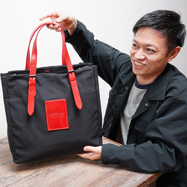 BAGGY PORT】BLACK帆布 3ルームビッグトート YNM-410N | 藤巻百貨店