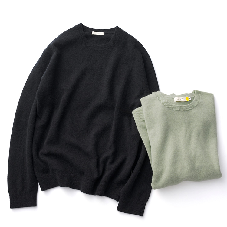 el alto】ベビーカシミヤ クルーネックセーター | 藤巻百貨店