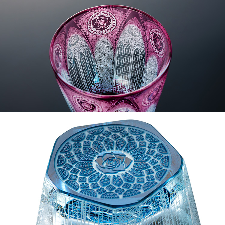 椎名切子（GLASS-LAB）】薔薇の大聖堂 | 藤巻百貨店