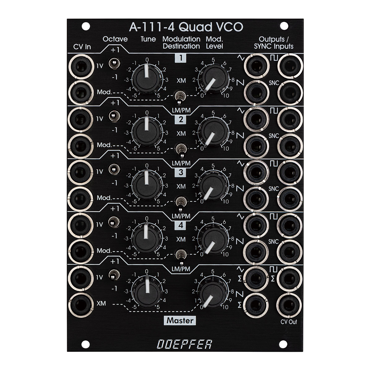 A-111-4V Quad Precision VCO - A-100 Eurorack Modular Synthesizer