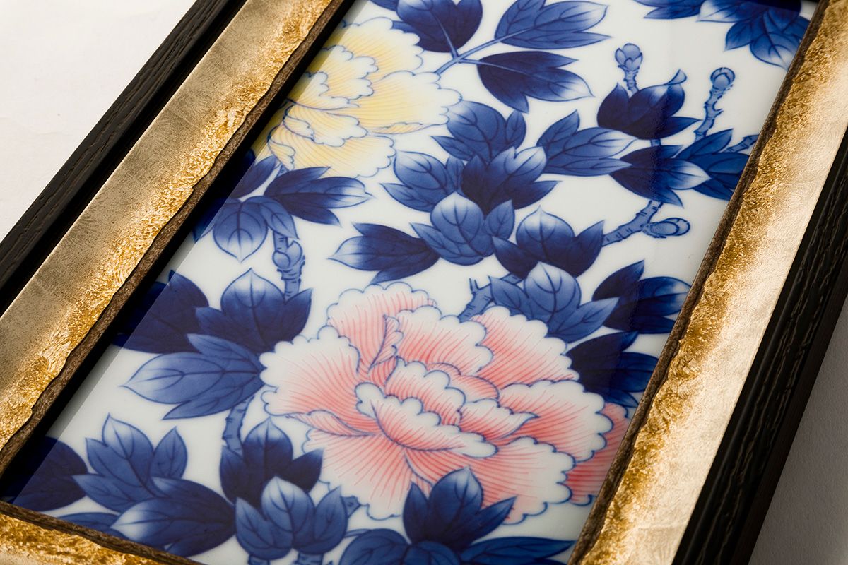 染錦牡丹 P陶額 | 有田焼 深川製磁｜公式オンラインストア