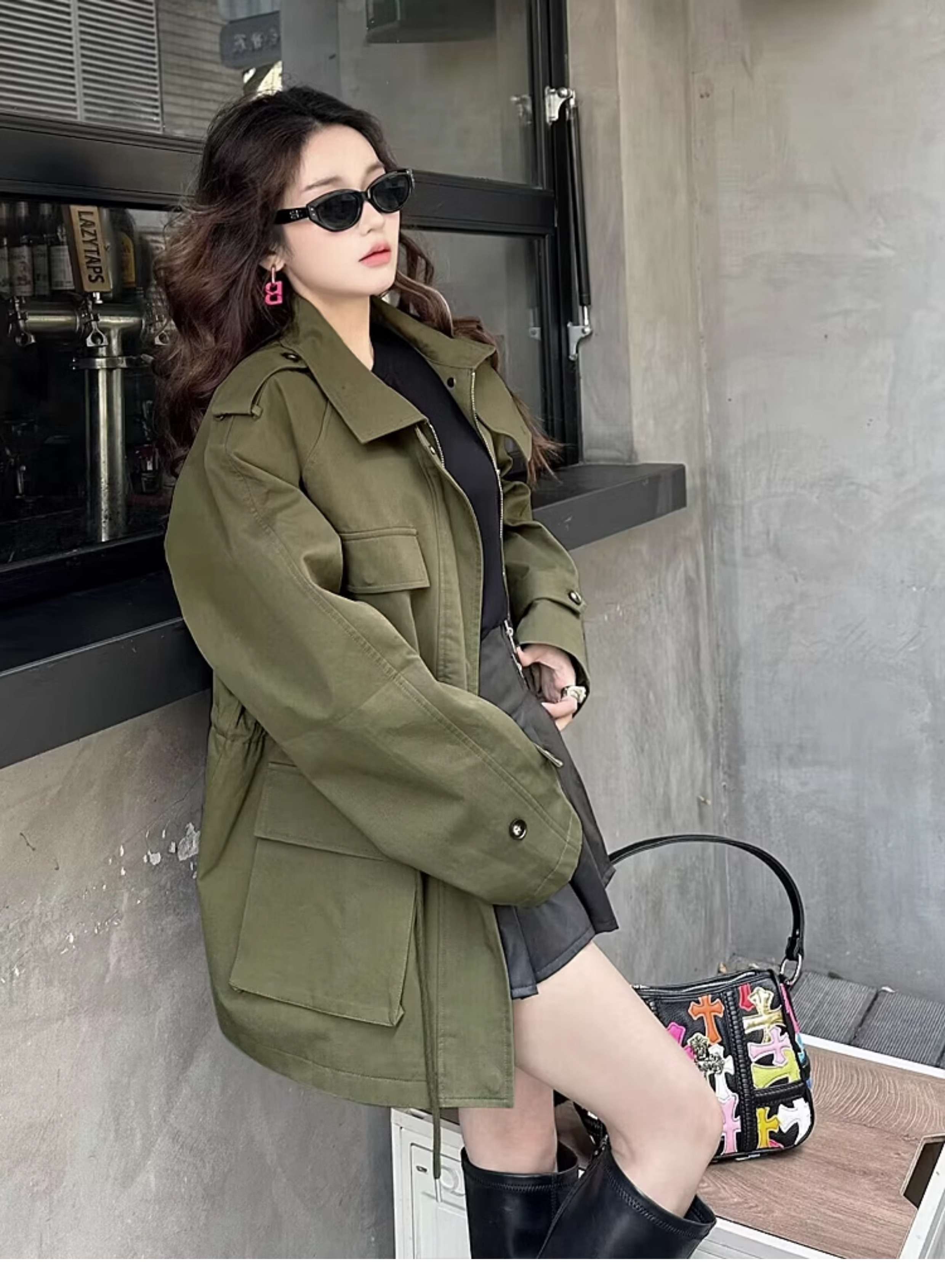 オーバーサイズ ミリタリーフィールドジャケット ミリタリージャケット