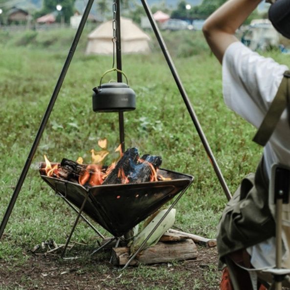 焚き火台 三脚つり下げ式ソロ焚き火台 焚き火台 ソロ|焚き火台専門通販