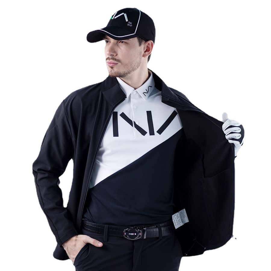 ゴルフ ウェア メンズ スポーティ快適ストレッチ上下セット