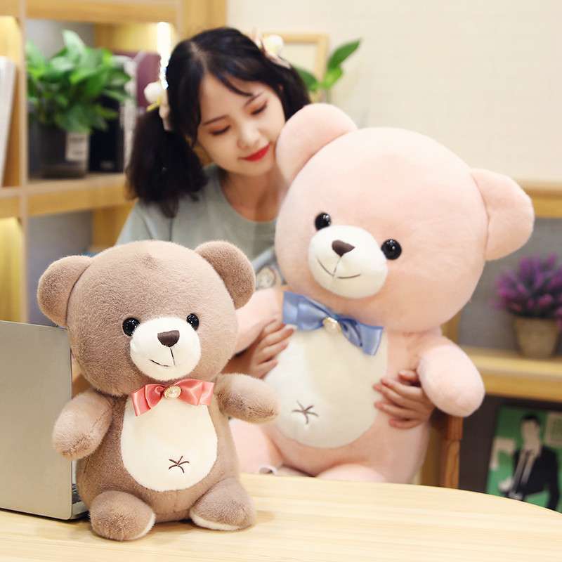 くまぬいぐるみ ふわもこ三兄弟ぬいぐるみセット くま 茶色(中)|くま