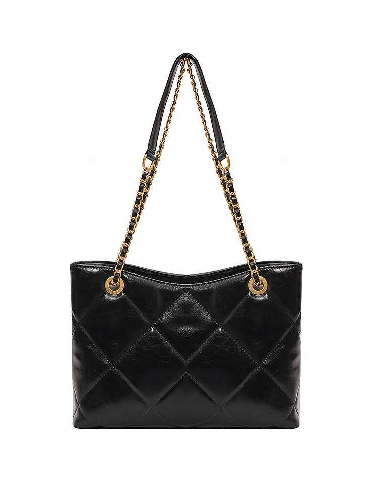 ショルダーバッグレディース 半月形キルティングショルダー