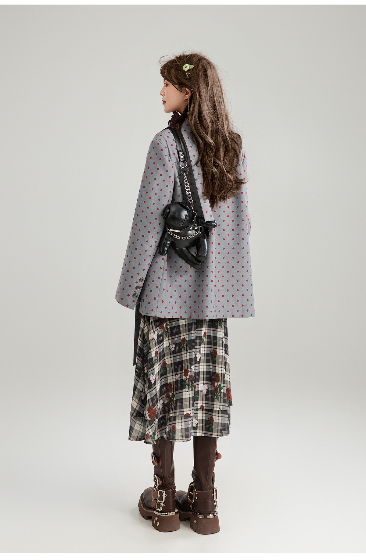 パンツ ドットコーデ 水玉模様のフレアキュロット パンツ|ドットコーデ