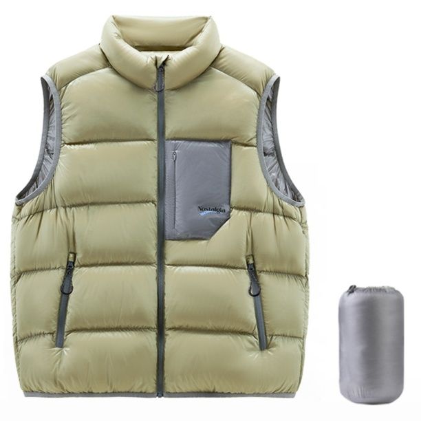 メンズダウン 白黒迷彩で魅せる、洗練されたメンズダウンベスト ベスト