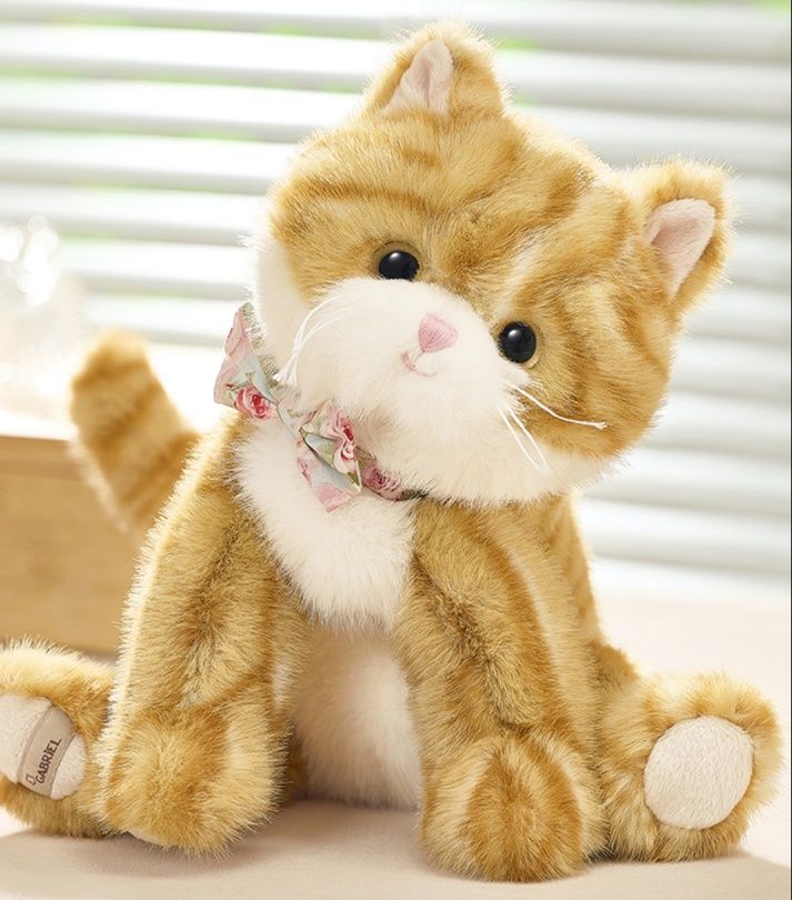 猫ぬいぐるみ 茶色 ふわもふ子猫のなかよしぬいぐるみ トラ茶|猫