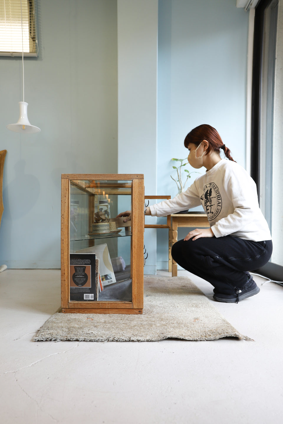 ジャパンヴィンテージ ガラスショーケース 駄菓子屋 古道具