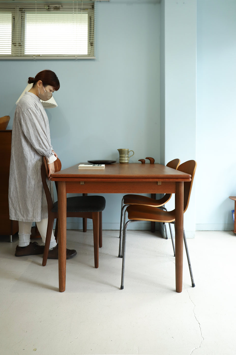 デンマークヴィンテージ ドローリーフ エクステンション ダイニング