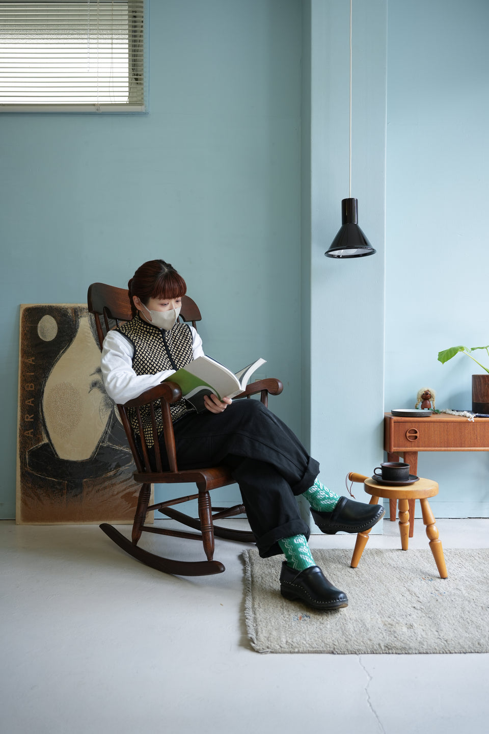 飛騨産業 ロッキングチェア 穂高 キツツキマーク/HIDA Rocking Chair