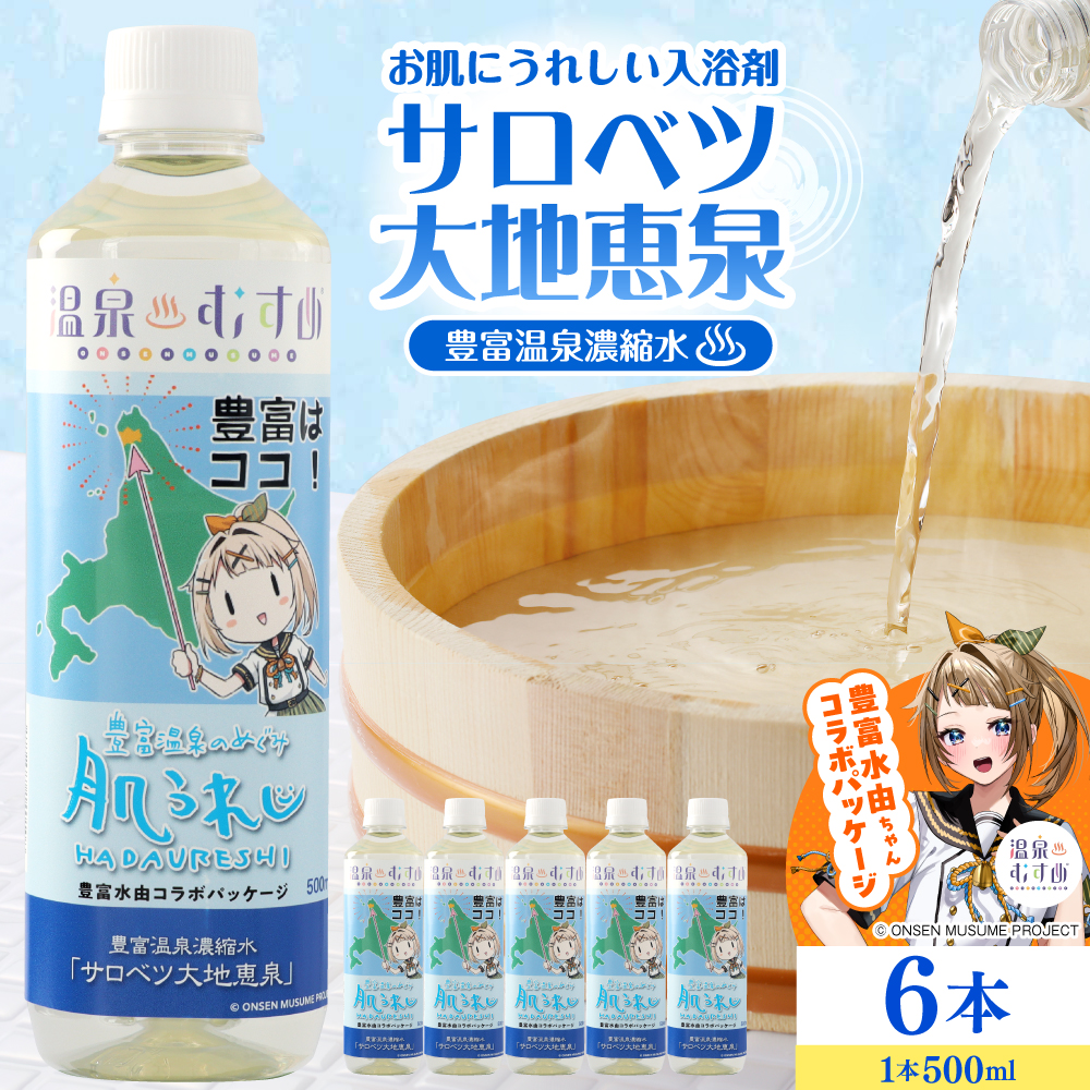 豊富温泉 濃縮温泉水 サロベツ大地恵泉 (500ml×6本)(500ml×6本): 豊富