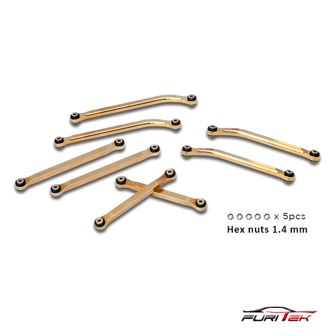 FURITEK BRASS HIGH CLEARANCE LINKS SET FOR SCX24 GLADIATOR – Furitek