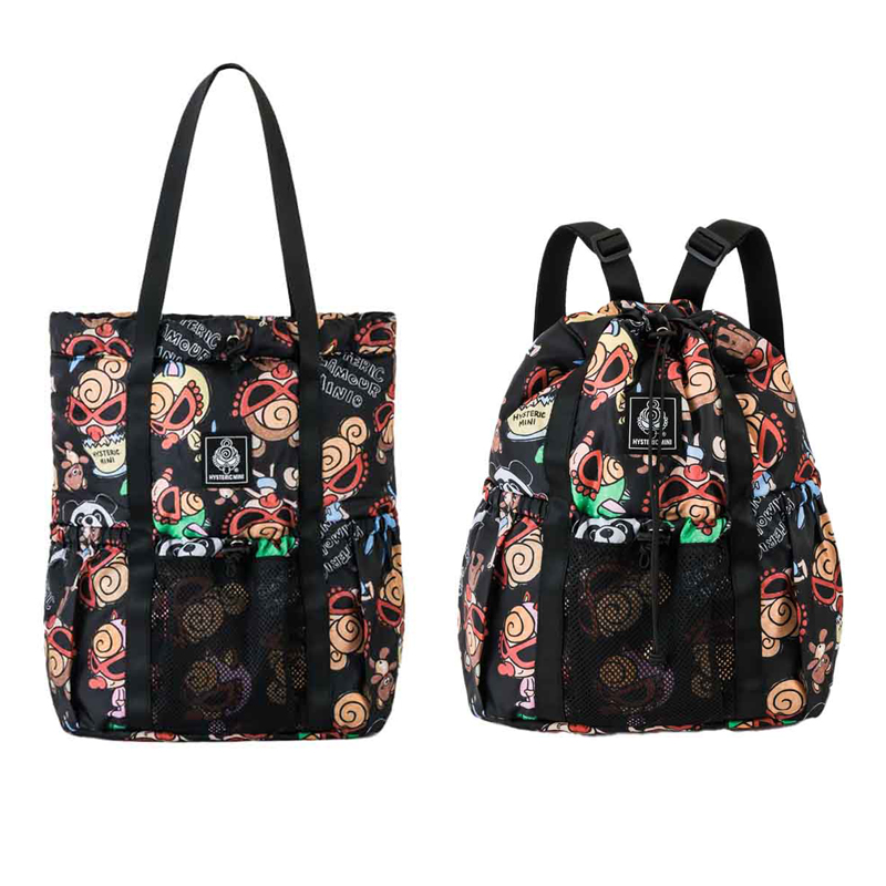 ふんわりとしたキルティング素材／ HYSTERIC MINI 2WAY TOTE↔BACKPACK