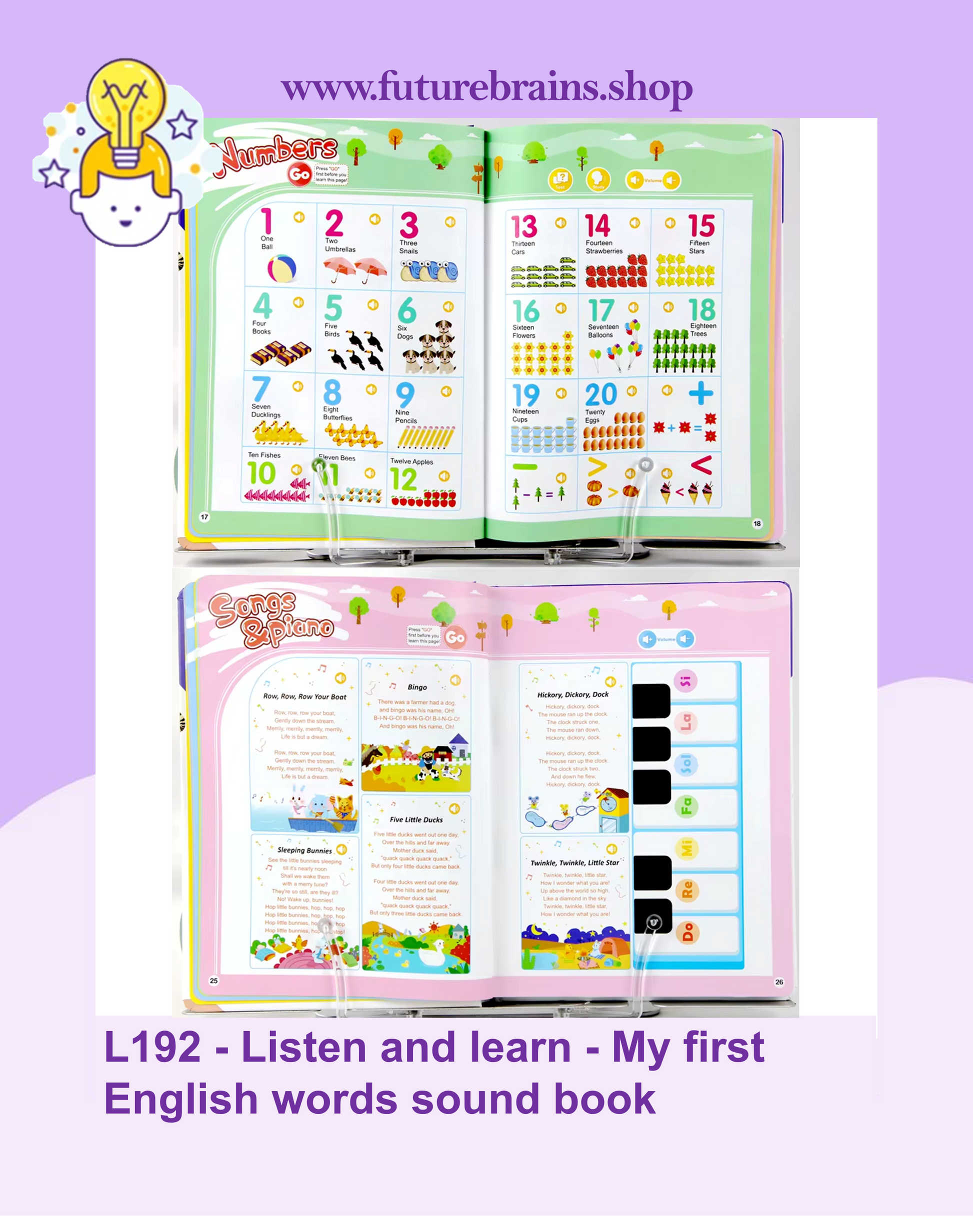 L192 - Listen and learn - My first English words sound book