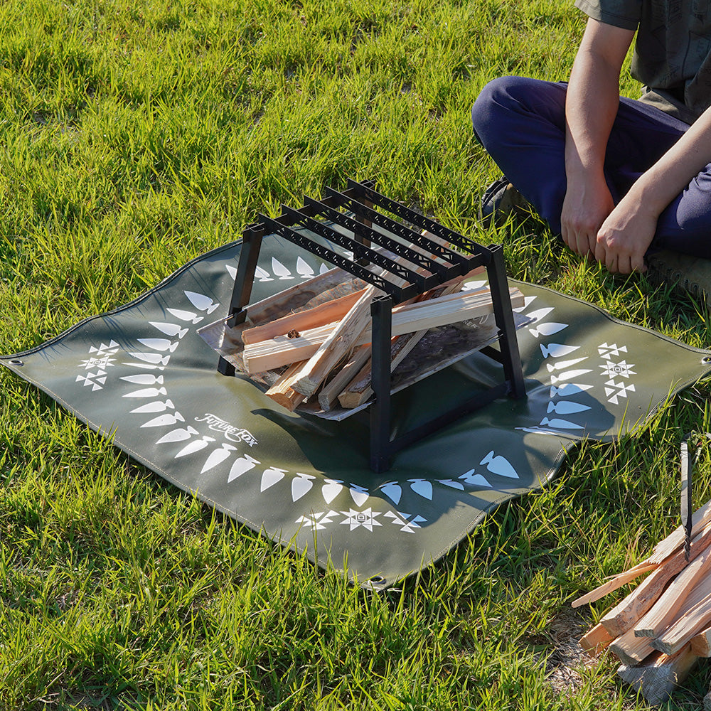 焚き火台シート ナバホ柄 ガラス繊維 連続使用耐熱温度250℃｜FUTURE