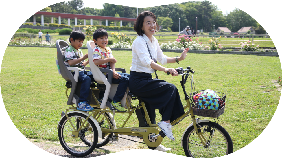 ゆゆ様お取置き】ふたごじてんしゃ アシスト無し 子供乗せ自転車 非