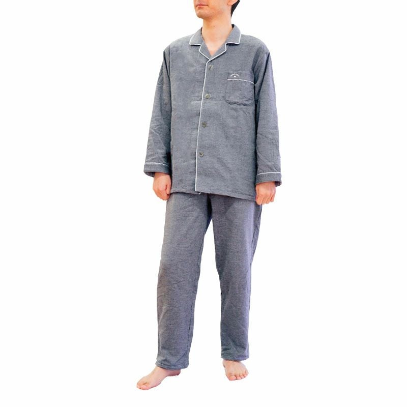 今治タオル パジャマ メンズ 綿100％ 日本製 ガーゼ×パイル 長袖 上下