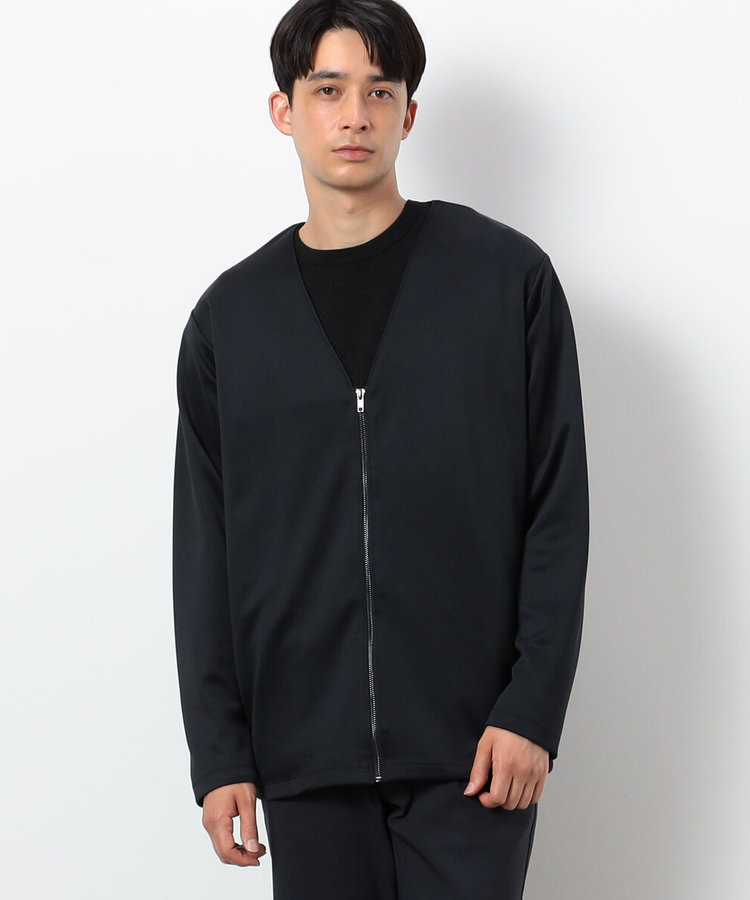 アンサンブル対応】 ダンボールニット ジップアップカーディガン（47