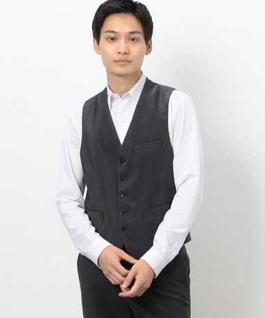 セットアップ対応】 トリコットコーデュロイ ベスト（47-01VI06-204