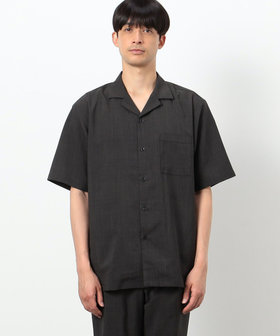 ファンクショナル リネンライク オープンカラーシャツ（47-33IG07-204