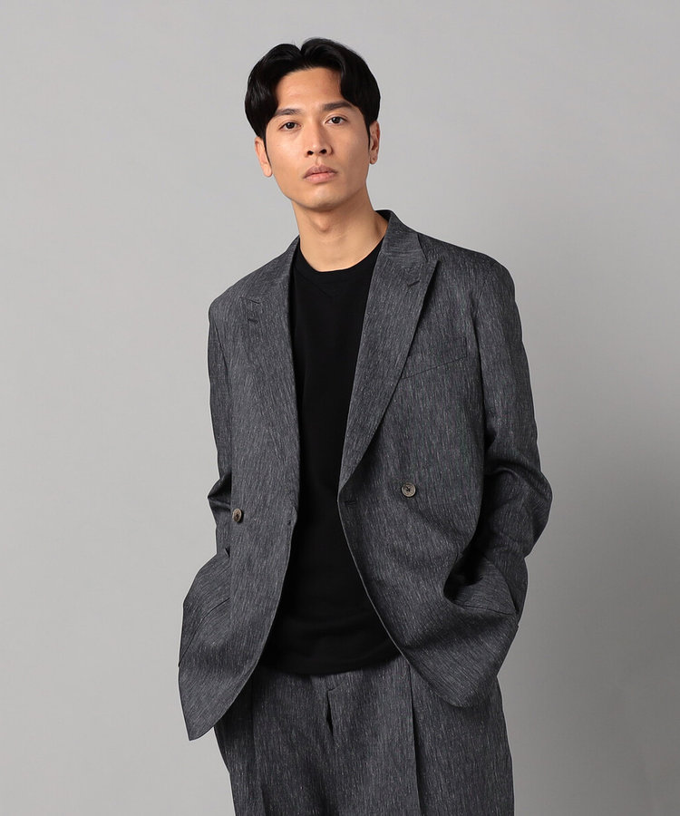 リネンストレッチ ダブルジャケット（59-15JK04-205）｜アルチザンメン