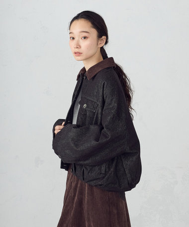 衿コーデュロイ デニムブルゾン / セットアップ対応（52-21BM73-205