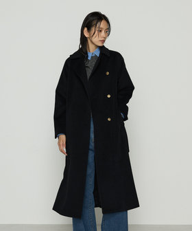 TALLサイズ 〕 アンゴラウール ロングトレンチコート（76-15WM05-205