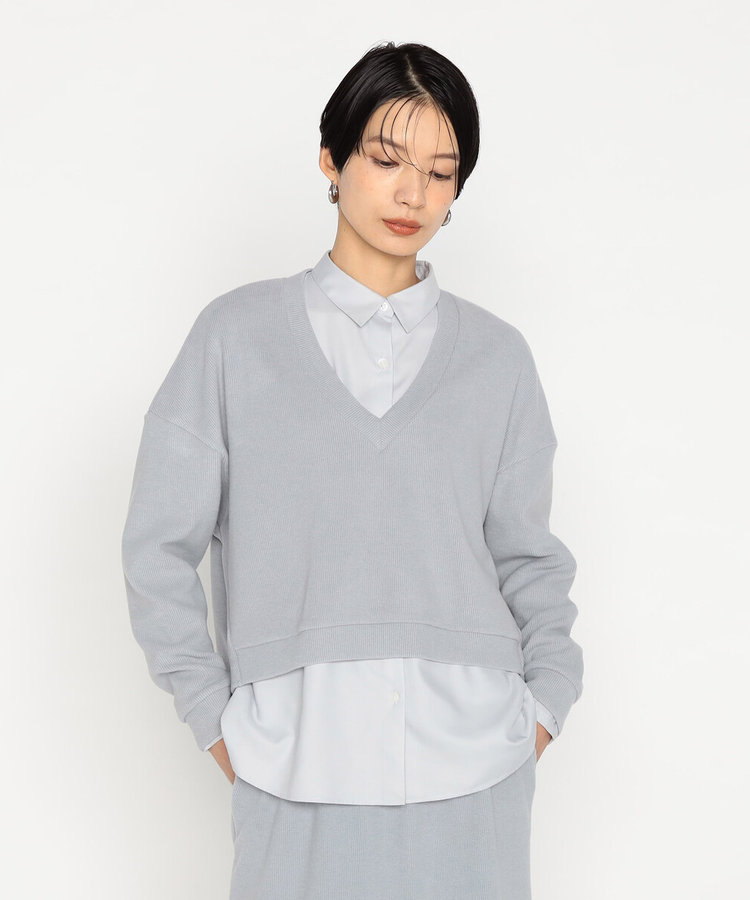 サイズ 〕 ニットコール レイヤードセーター（78-04EM05-205