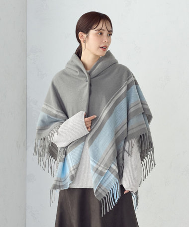 フード風 ポンチョストール（95-70MM03-205）｜モノコムサ（MONO COMME