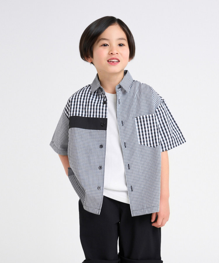 ギンガムチェック 半袖シャツ（98-46IK01-205）｜コムサイズム（COMME