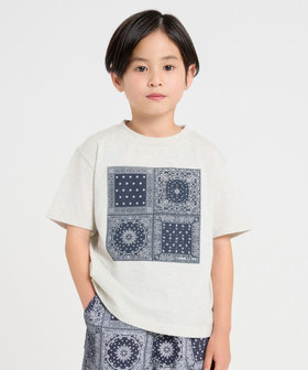 バンダナプリント Tシャツ（98-49TK33-205）｜コムサイズム（COMME CA