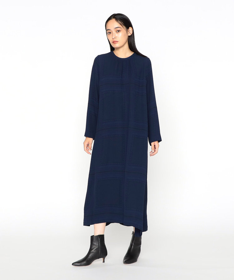 スカーフ柄 ロングワンピース（08-06OI06-204）｜アルチザン（ARTISAN