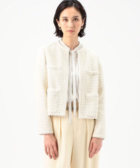 ラッセルツイード ノーカラージャケット（01-02JG02-204）｜K.T キヨコ