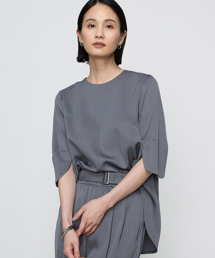 ブライトリーセットアップ】サテンストライプ プルオーバー（15-03HI03