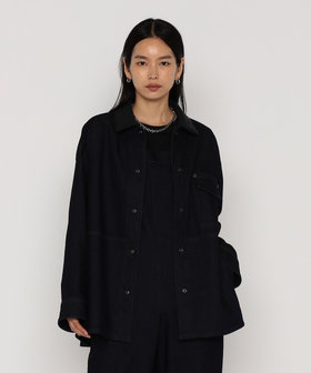 中空ストレッチデニム カバーオールジャケット（18-08VK05-205