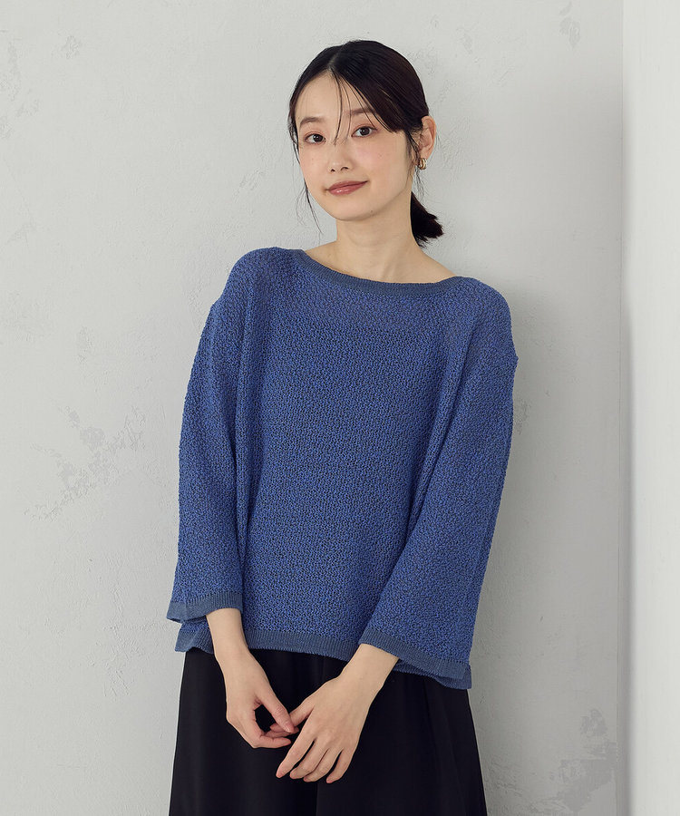 鹿の子編み ミックスニット（12-90KK06-205）｜コムサイズム（COMME CA