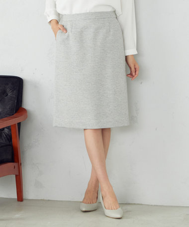 セットアップ対応】ツイード タイトスカート（12-07FC07-203