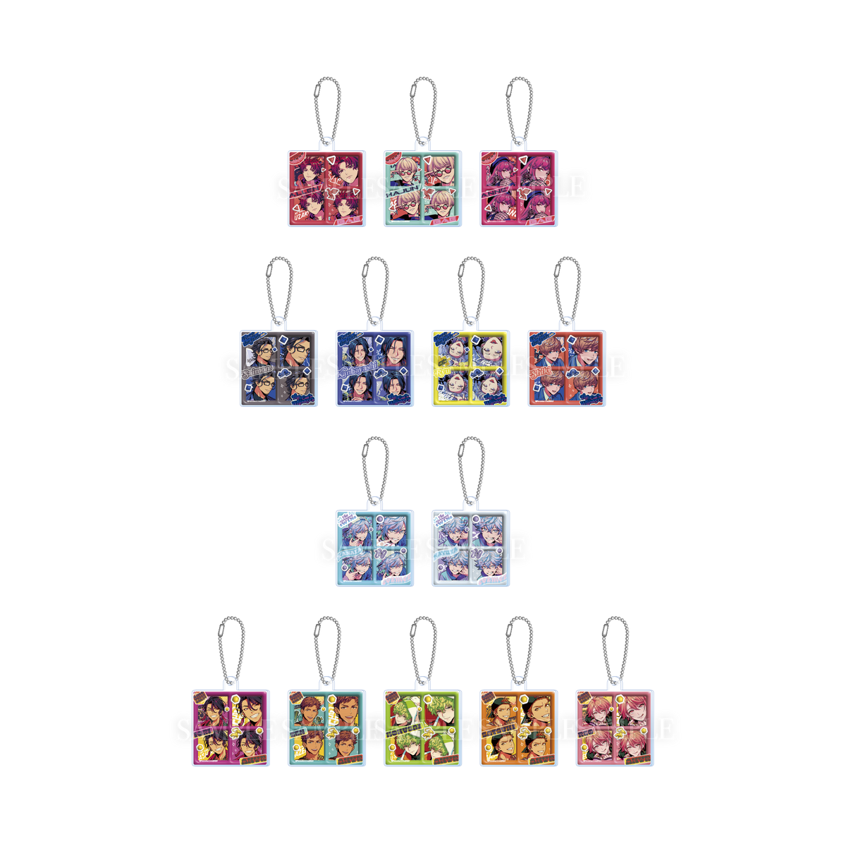 Paradox Live ぷっくりデザイン カスタムケースキーホルダー Ver.1