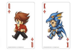 ファイナルファンタジー25周年記念トランプ」のマークと絵柄