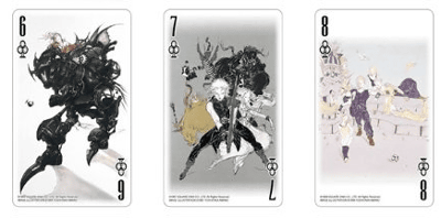 ファイナルファンタジー25周年記念トランプ」のマークと絵柄