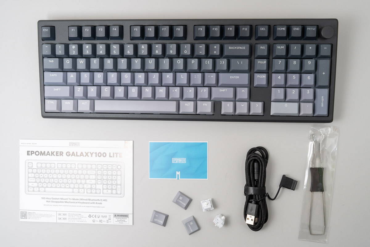 EPOMAKER Galaxy100 LIte レビュー｜ただのLite版じゃない！軽さに機能